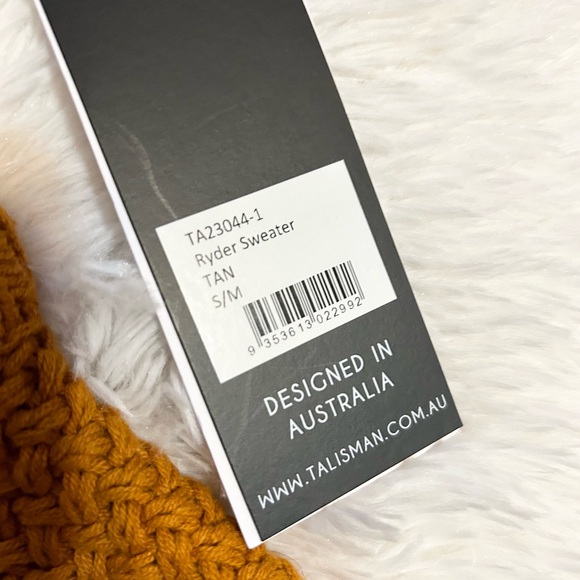 NWT! Talisman Cropped Open Weave Scalloped Ribbed Hem Ryder Sweater - Picture 9 of 12